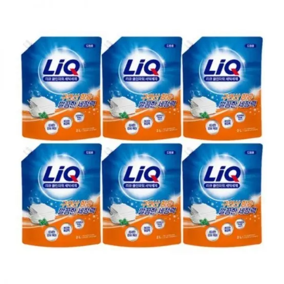 [COSTCO] 리큐 클린파워 세탁세제 리필 2L x 6개 일반드럼겸용