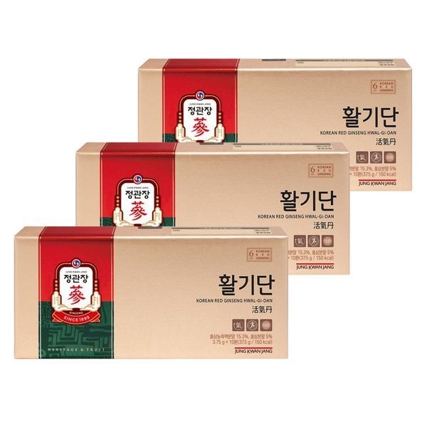 정관장 [하프클럽]활기단 3.75g x 10환 3박스 (30일분)