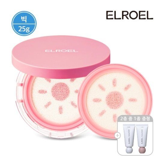 조은하우스 [빅] 엘로엘 핑크 톤업 빅 선쿠션 25g 본품1개+리필1개+크레마 핸드크림 948279