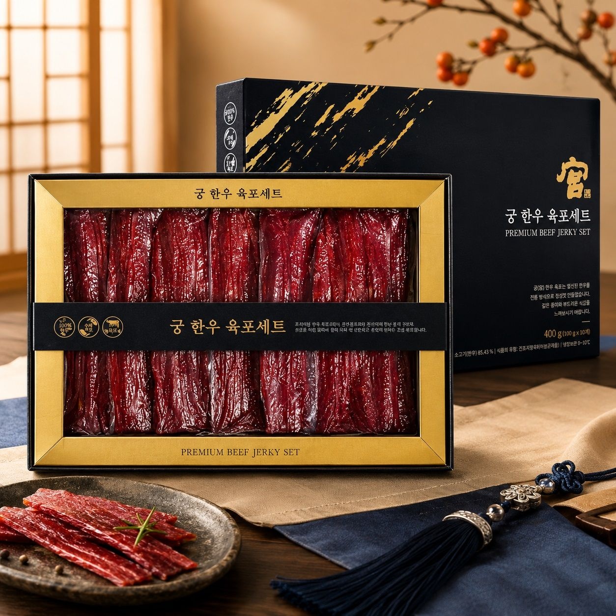제조상궁 궁 쇠고기 한우육포 선물세트 400g 프리미엄 육포선물세트