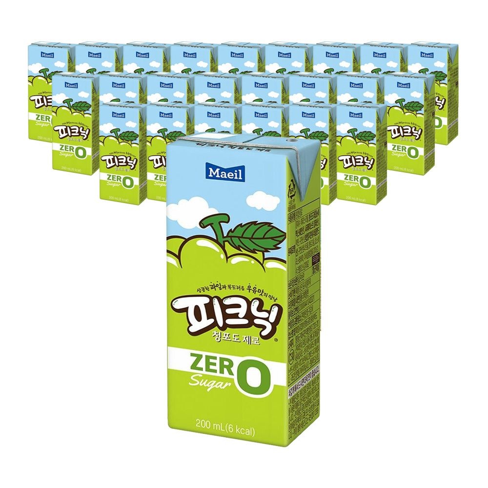 매일유업 피크닉 제로 청포도 200ml 24입