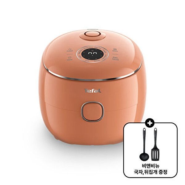 테팔 [테팔][테팔] 전기밥솥 팝 코랄 RK535TK0 + 국자, 뒤집개