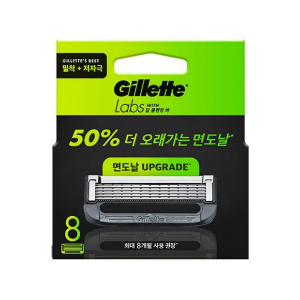 질레트 랩스 딥클렌징바 면도날 8입