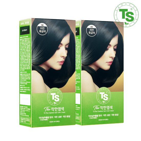 TS 더착한염색 120g 2개 (자연흑색/자연흑갈색/연한갈색 중 택1)