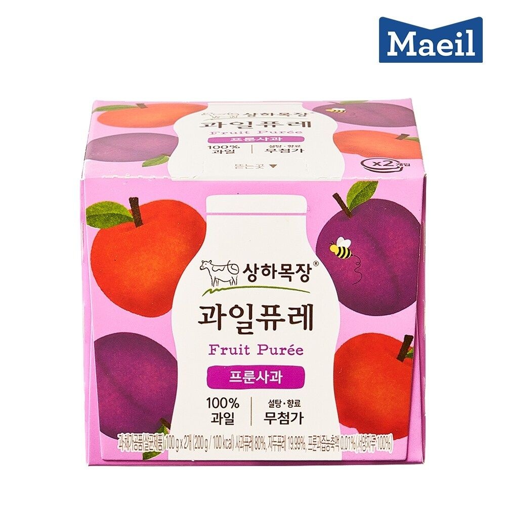 매일 상하목장 과일퓨레 프룬사과 6팩 (100g x12입)