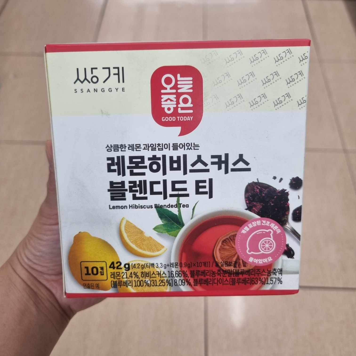 오늘좋은 레몬히비스커스 블렌디드티 (4.2GX10입)