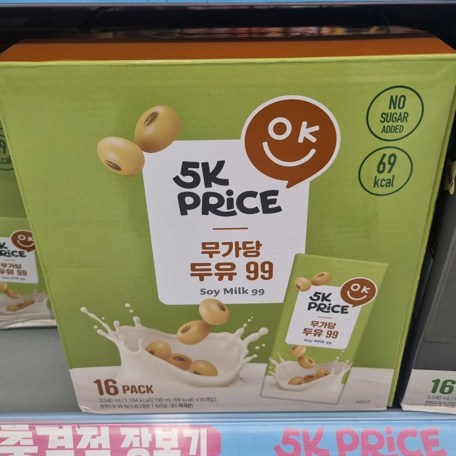 5K프라이스 무가당 두유99 190mlX16입