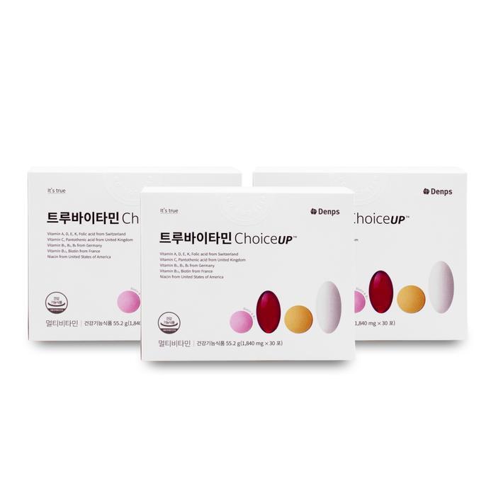 [오늘출발] 덴프스 트루바이타민 Choice UP 초이스업 1840mg X 30포 3박스