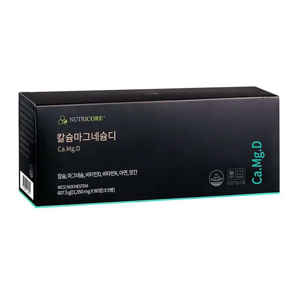 뉴트리코어 칼슘 마그네슘 디 비타민D 칼마디 450정, 1개