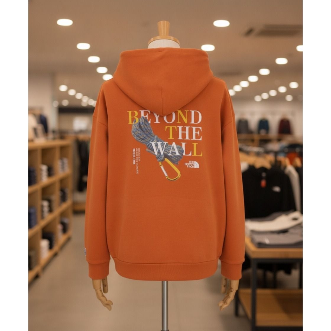 노스페이스 NM5PR55D 남성 카라비너 후디 SPICY_ORANGE
