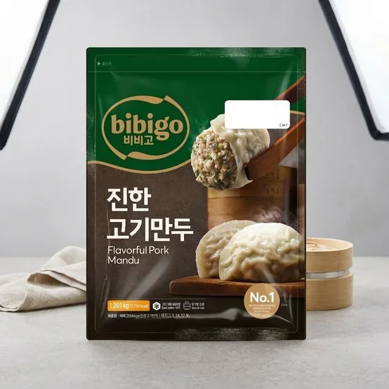 트레이더스 냉동 비비고 수제 진한 고기만두 1201g