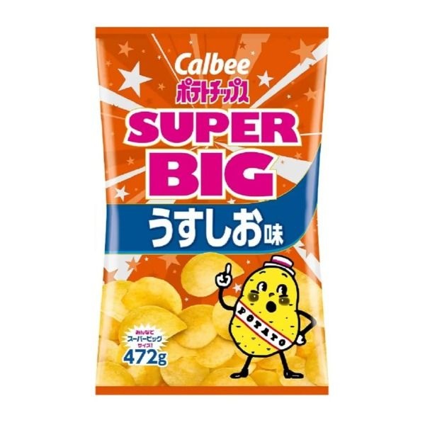 [해외] 가루비 포테토칩스 우스시오맛 슈퍼빅 472g 일본 코스트코 카루비 감자칩 소금맛