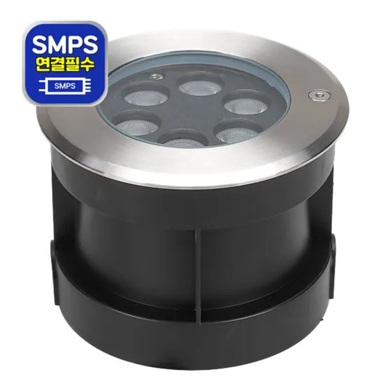 지중등 LED 5인치 DC24V 6W 주광 전구 경관조명