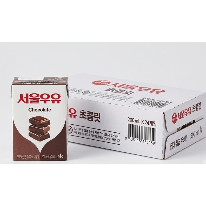 서울우유 멸균우유 초코 200ml 24개