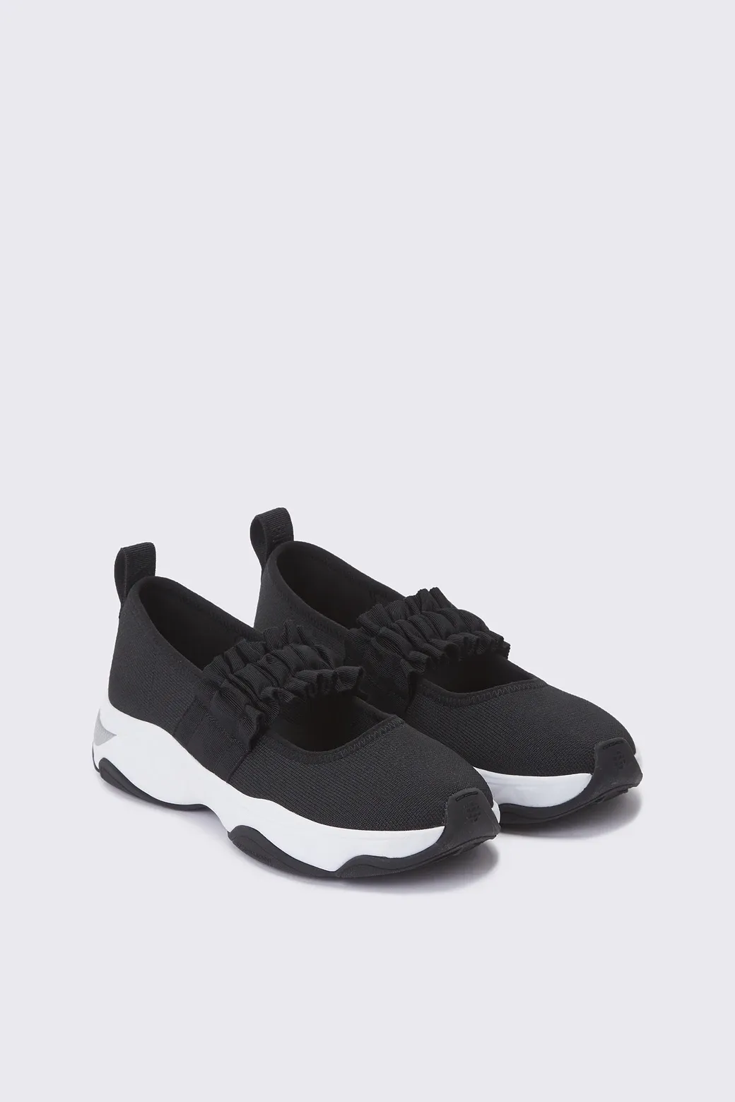 [롯데단독] 278,000원 Mary Jane Knit Sneakers(Black) DQ4DA26503BLK-J