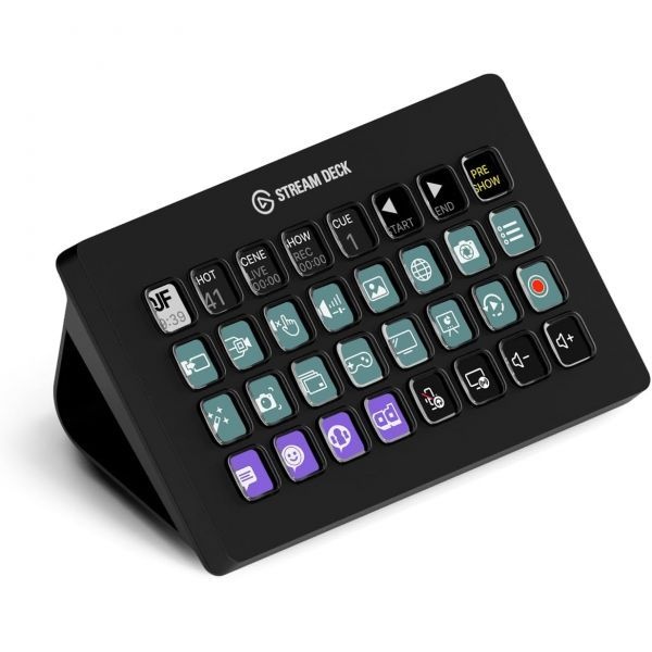 Elgato [해외] Elgato 엘가토 Stream Deck XL 고급 스튜디오 컨트롤러 32개의 매크로 키를 통해 OBS Twitch YouTube 등 다양한 앱 소프트웨어