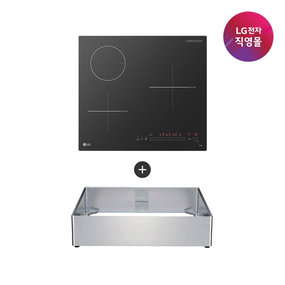 LG전자 [LG전자 직영]LG 디오스 하이브리드 전기레인지 BEY3SRBLEC (프리스탠딩8.5cm)