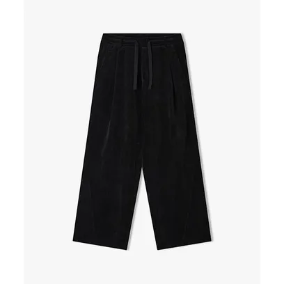 리버클래시 26FW LMW23861 블랙 셔닐 밴딩 팬츠