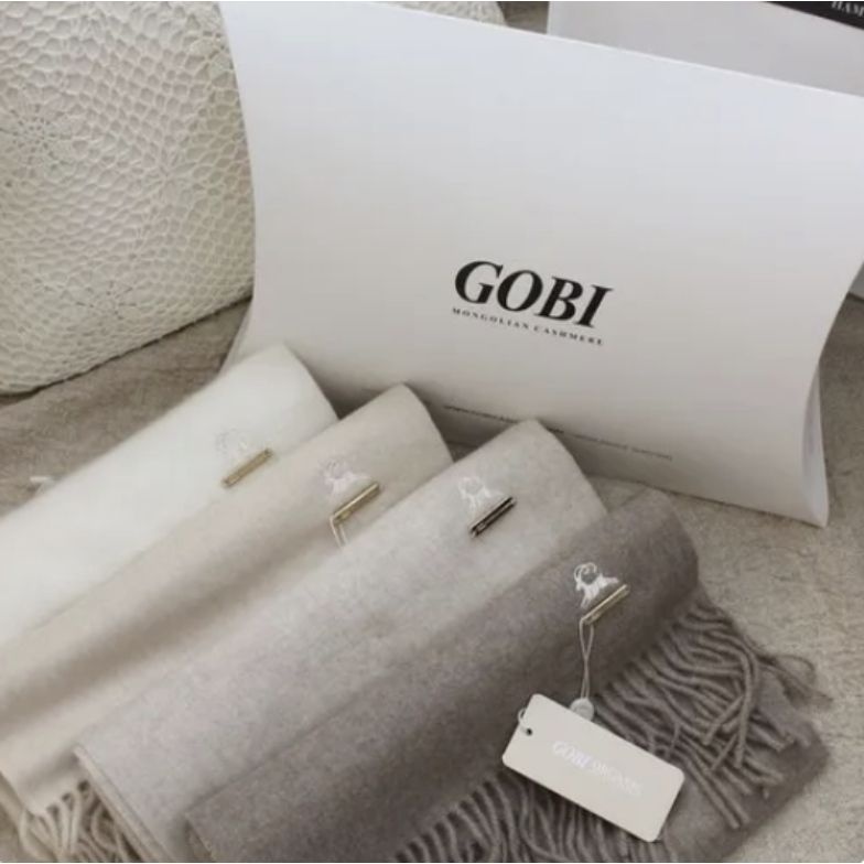 [GOBI] 캐시미어 오가닉 산양자수 머플러 외 캐시미어 머플러/장갑 추천