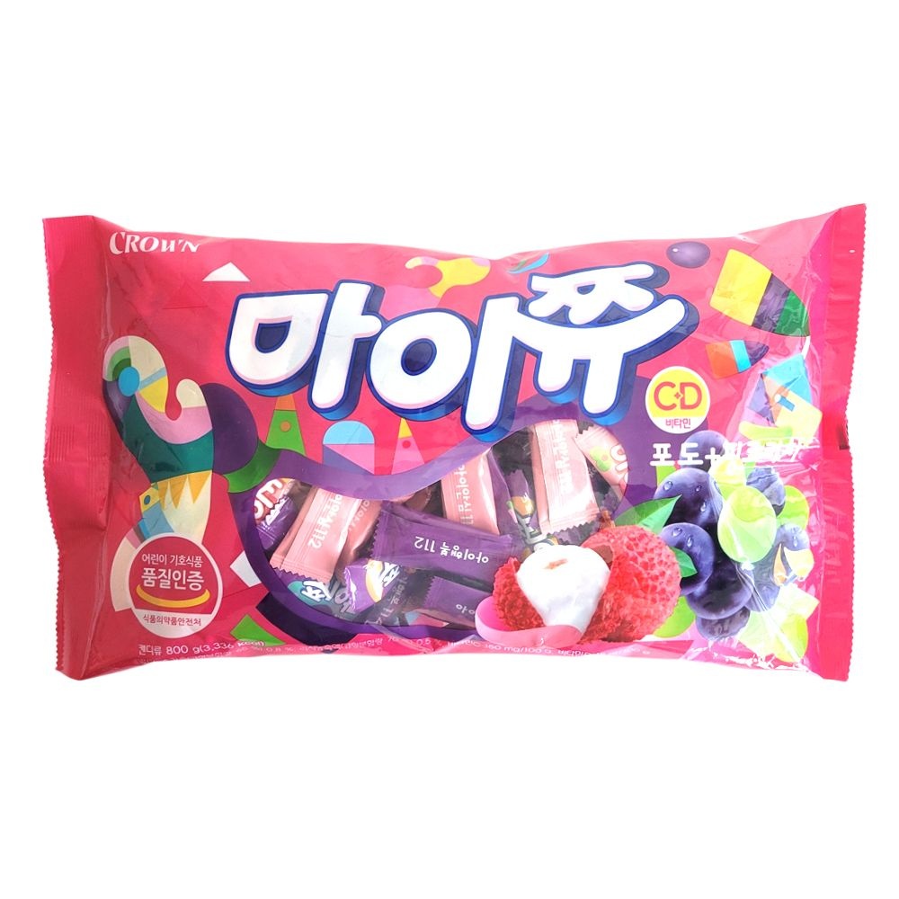 마이쮸 포도 핑크리치 젤리 800g 대용량 젤리 마이쥬