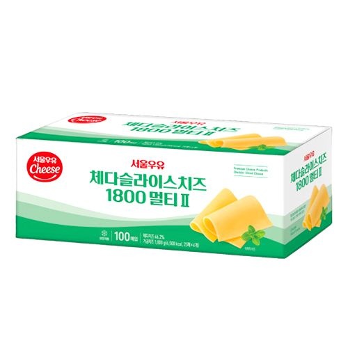 [롯데백화점]  [서울우유] 체다치즈 슬라이스(멀티2) 100매 1.8kg