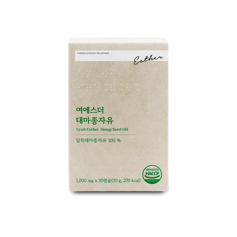 에스더포뮬러 여에스더 대마종자유 1000mg x 30캡슐 X 1박스 I