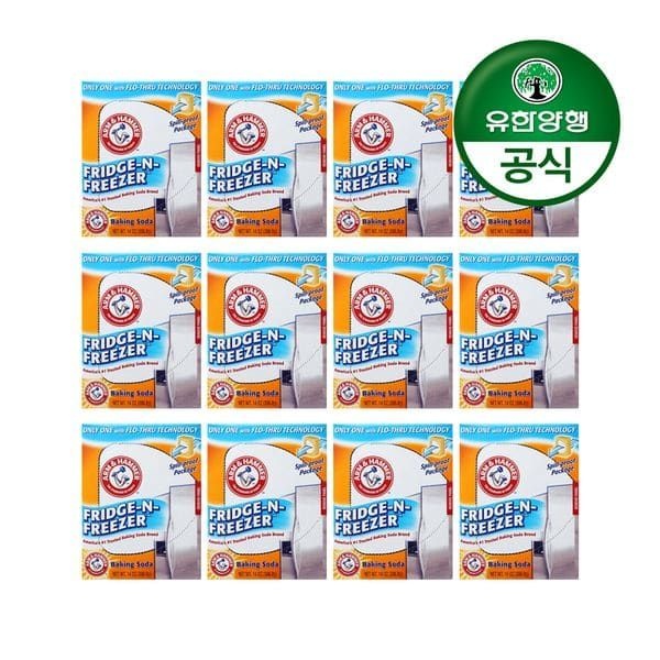 (현대Hmall) 유한양행 암앤해머 프리지앤프리저 냉장고탈취제(스탠드형)12개