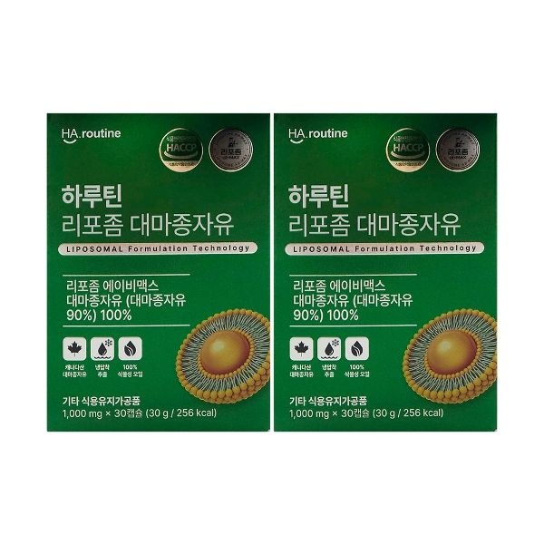 하루틴 리포좀 대마종자유 1000mg x 30캡슐 x 2개