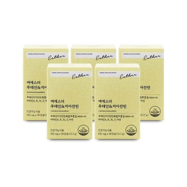 에스더포뮬러 여에스더 루테인 지아잔틴 450mg x 30캡슐 X 5박...