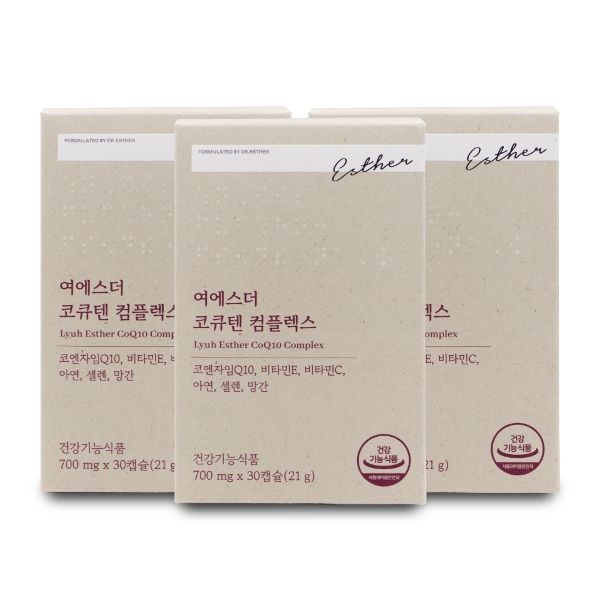 에스더포뮬러 여에스더 코큐텐 컴플렉스 700mg x 30캡슐 X 3박...