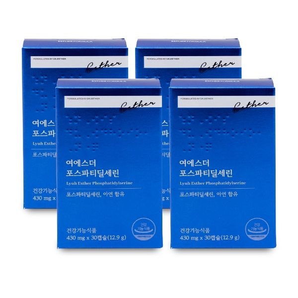 에스더포뮬러 여에스더 포스파티딜세린 430mg x 30캡슐 X 4박스...