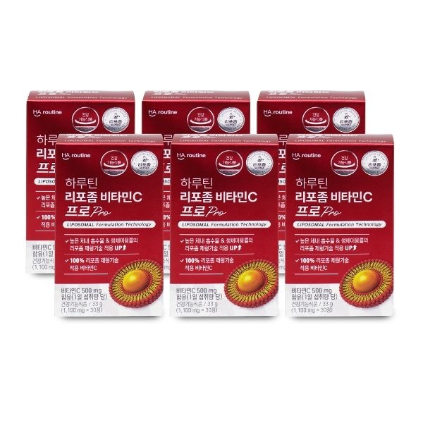 하루틴 리포좀 비타민C 프로 1100mg x 30정 X 6박스 I W