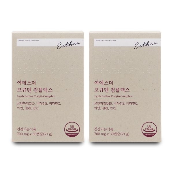 에스더포뮬러 여에스더 코큐텐 컴플렉스 700mg x 30캡슐 X 2박...