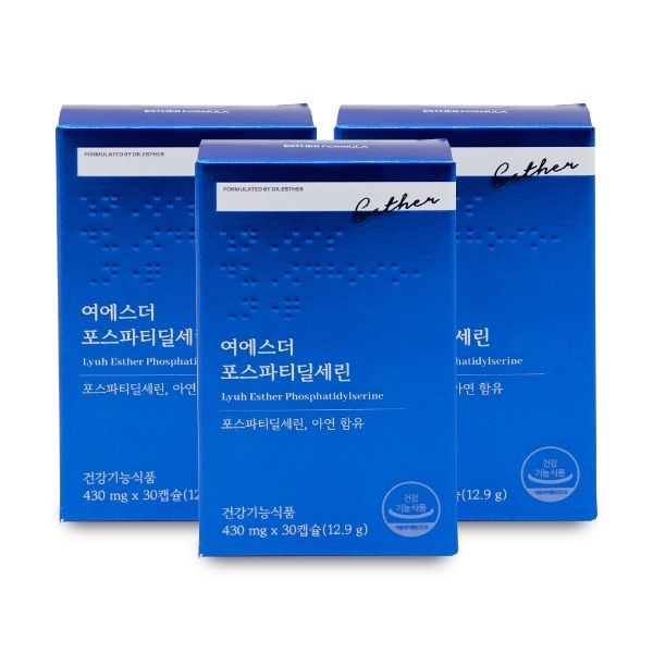 에스더포뮬러 여에스더 포스파티딜세린 430mg x 30캡슐 X 3박스...