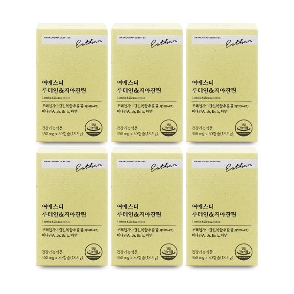 에스더포뮬러 여에스더 루테인 지아잔틴 450mg x 30캡슐 X 6박...