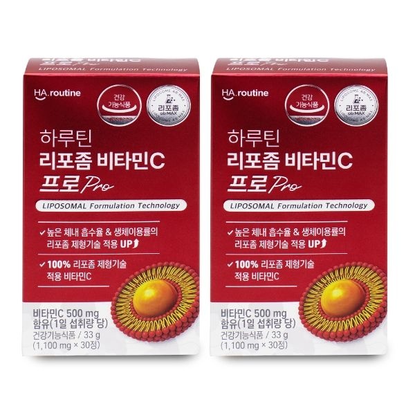 하루틴 리포좀 비타민C 프로 1100mg x 30정 X 2박스 I W