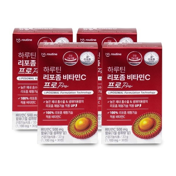 하루틴 리포좀 비타민C 프로 1100mg x 30정 X 4박스 I W