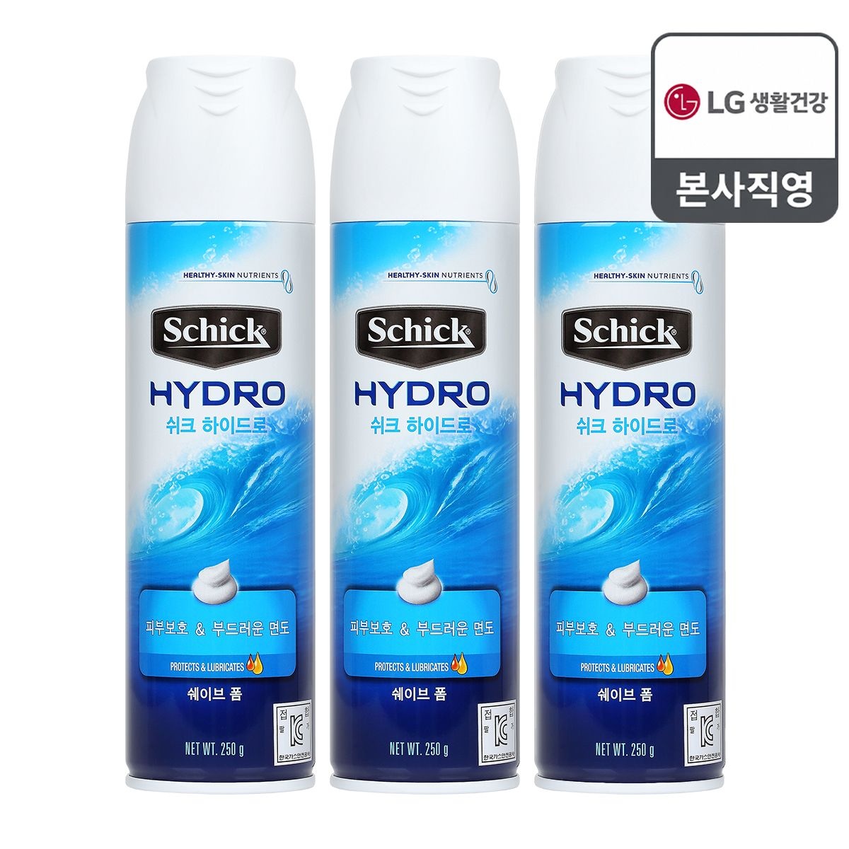 쉬크 하이드로 쉐이브폼 250g x 3개