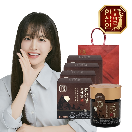 [농협홍삼] 한삼인 홍삼정 프라임S 120g(40일분) 4세트+쇼핑백