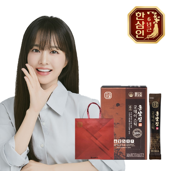[농협홍삼] 한삼인 홍삼진 굿데이스틱 10ml 100포+쇼핑백