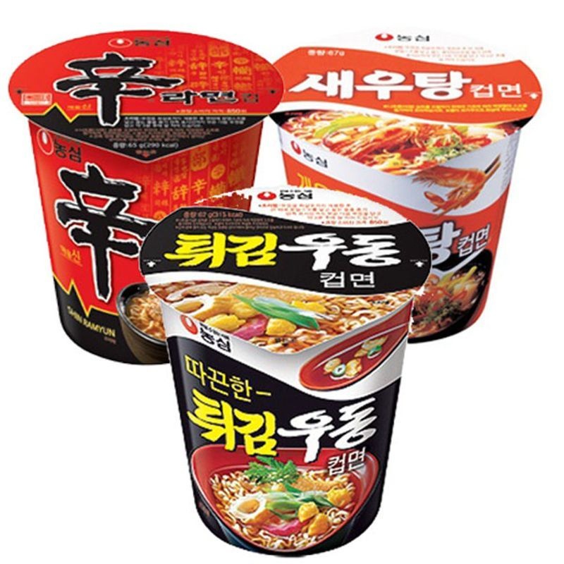 농심 신라면컵 6입 + 새우탕컵 6입 + 튀김우동컵 6입e[35936140]