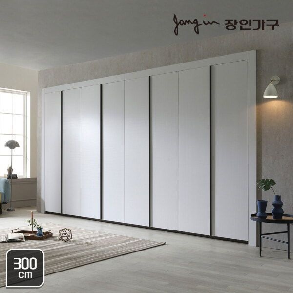 장인가구 [장인가구] 유니크 베이직 엠보매트 여닫이붙박이장 300cm