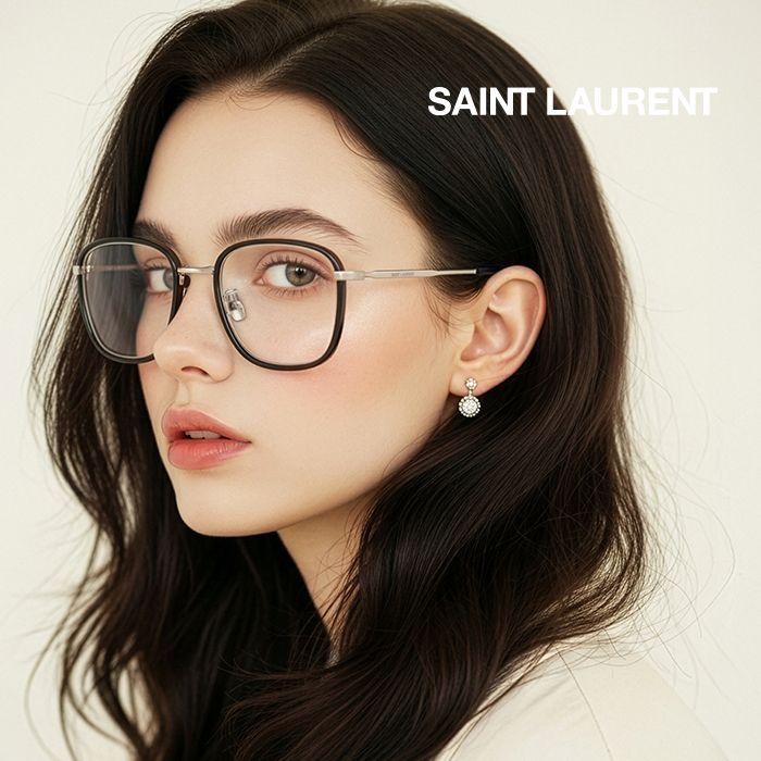 생로랑 명품 안경테 SL440F OPT 001 스퀘어 여자 남자 안경