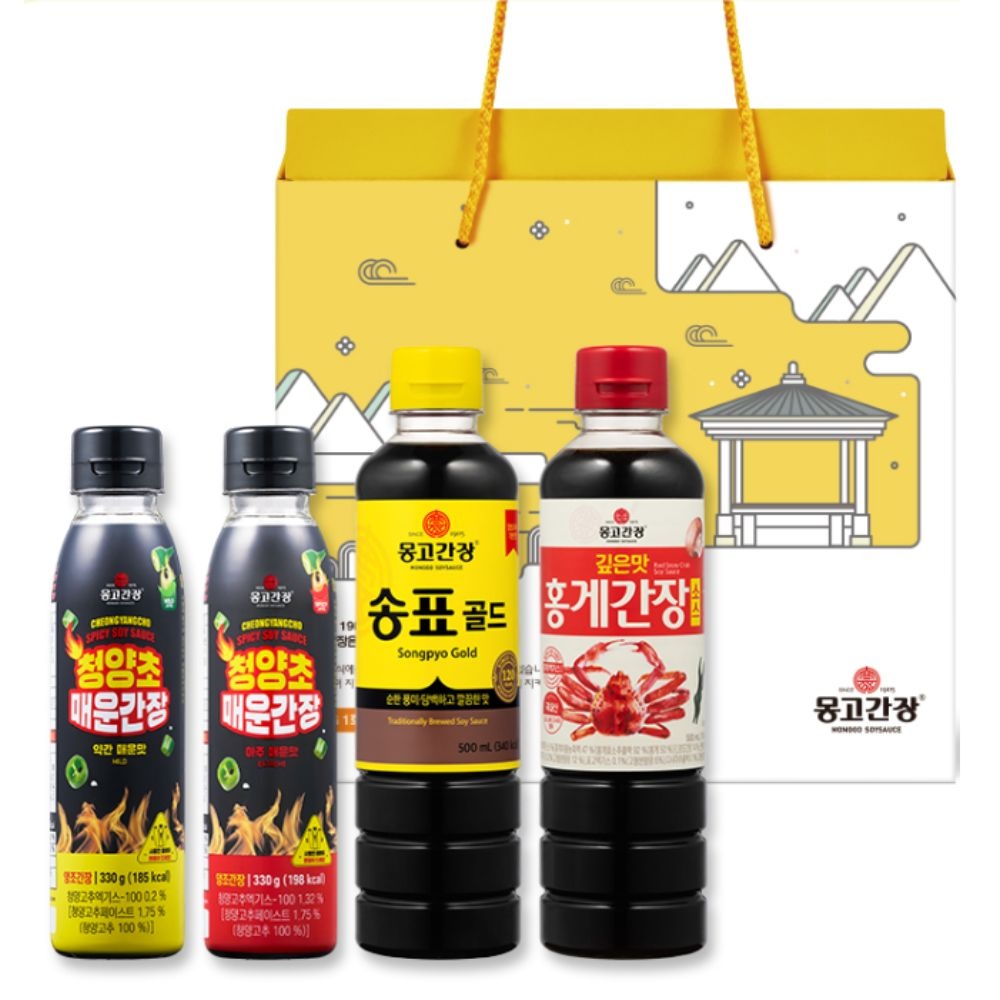 [오늘출발] 몽고식품 간장 추석 선물세트 명절 한가위 실속 단체 MG 2호