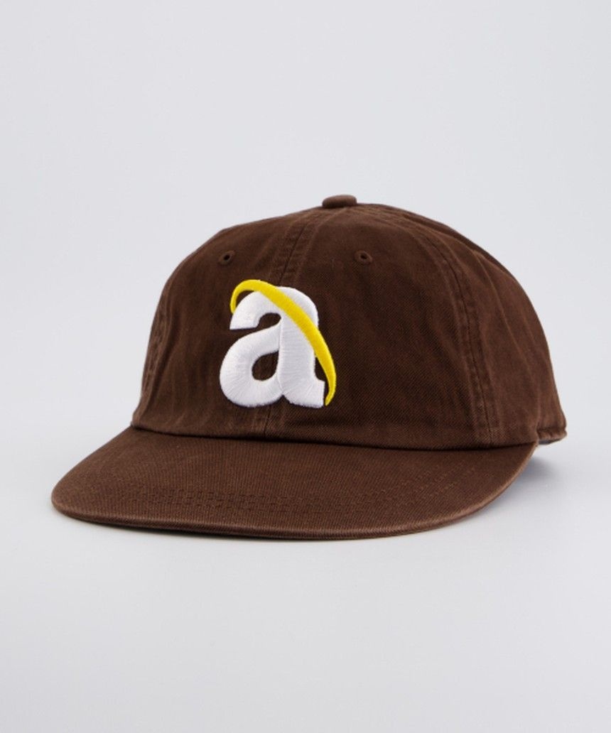아노트 아노트 A.NET 로고 롱 빌 워싱 캡 브라운 ant25cap011br