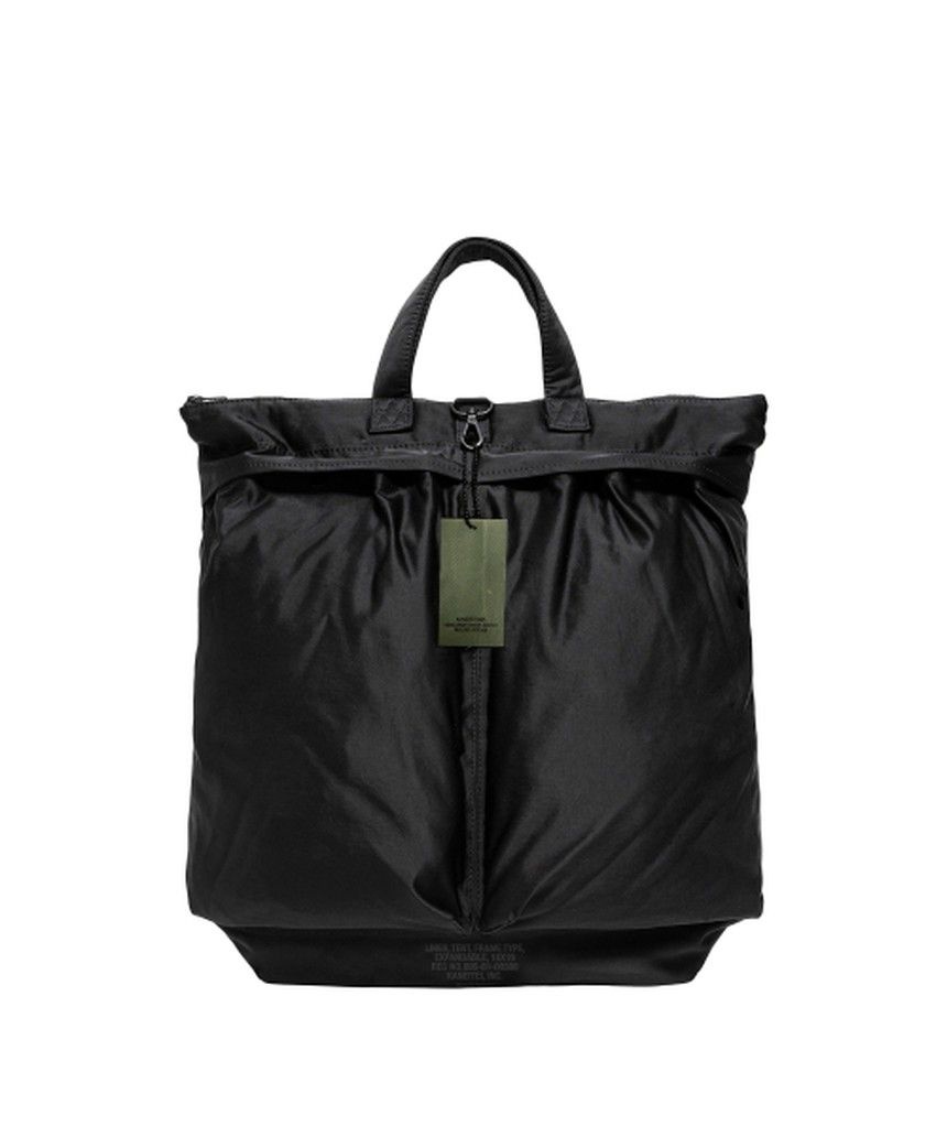 카네이테이 ROME HELMET BAG M (BLACK) / RECYCLED K22S-BA7-091-BK