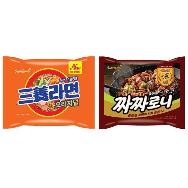 삼양식품 삼양라면 봉지면 2종세트 40봉 원조삼양라면 짜짜로니