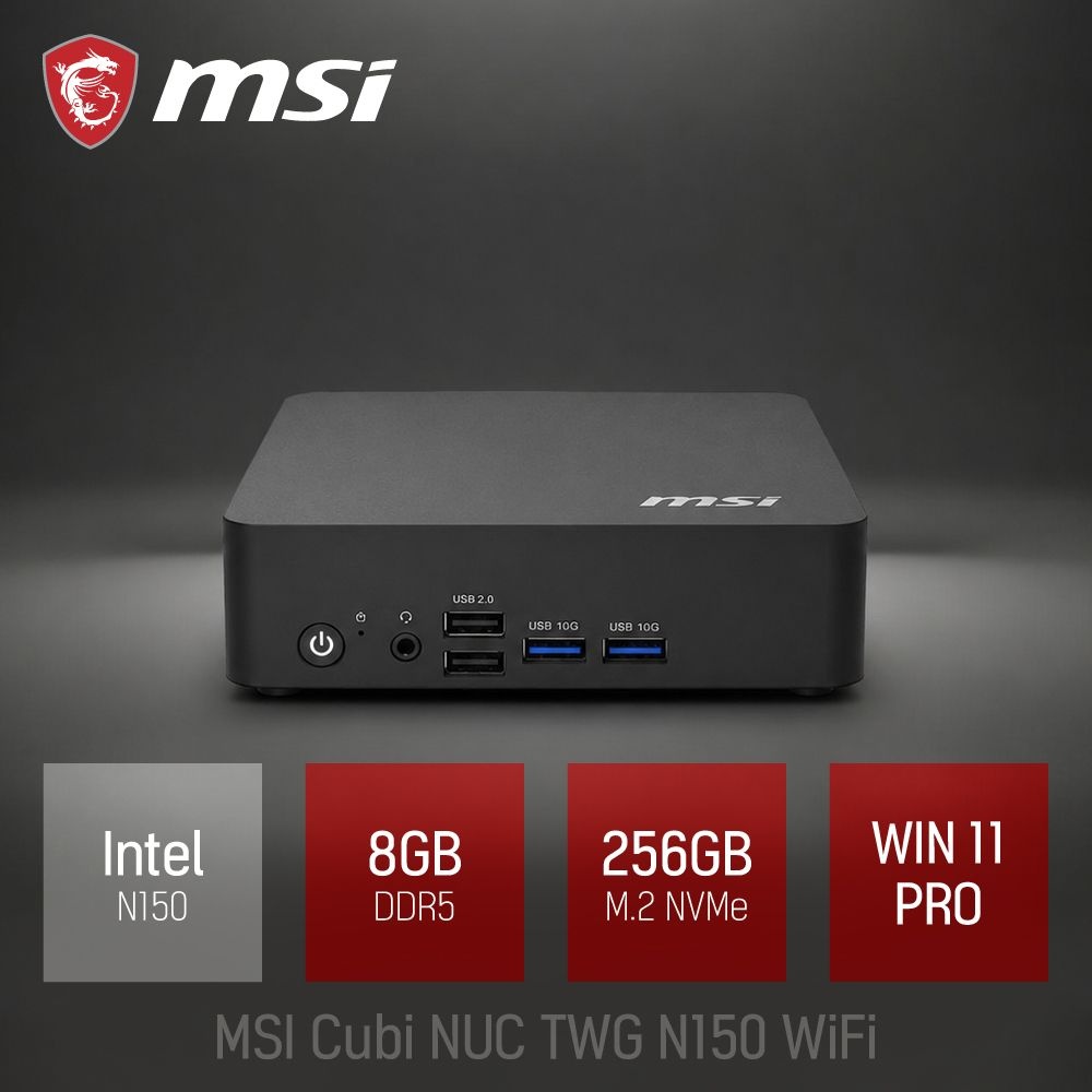 ⓒ Cubi NUC TWG N150 8GB 256GB WIN11/ 산업용 주식용 기업용 작고 가벼운 초소형 가성비 미니PC