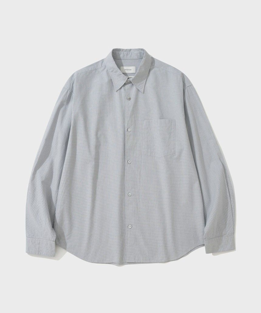 셔터 셔터 EDITOR CHECK SHIRT (GREY) ST03B5SH01GR