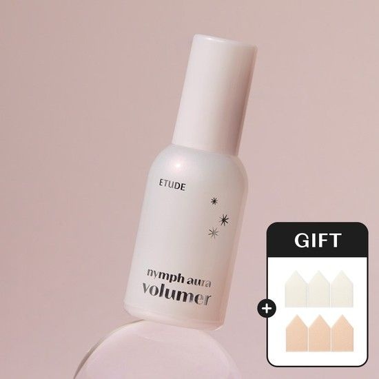 [GIFT] 님프 광채 볼류머 24g + 메이크업 전용 스폰지 6p /광채피부 /물광피부 /멀티 광크림 /광채베이스 /수분베이스